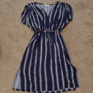 Navy/white Anthropologie dress